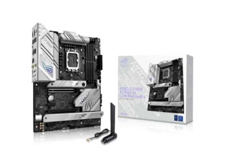 ASUS ROG Strix B760-A Gaming WiFi Intel® B760 (13th and 12th Gen) LGA 1700 White ATX Motherboard