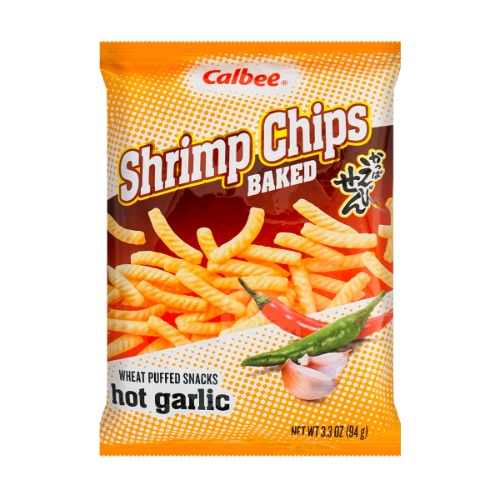 Crispy Shrimp Chips, Wasabi Flavor, 3.32 oz - Hot Garlic Flavor