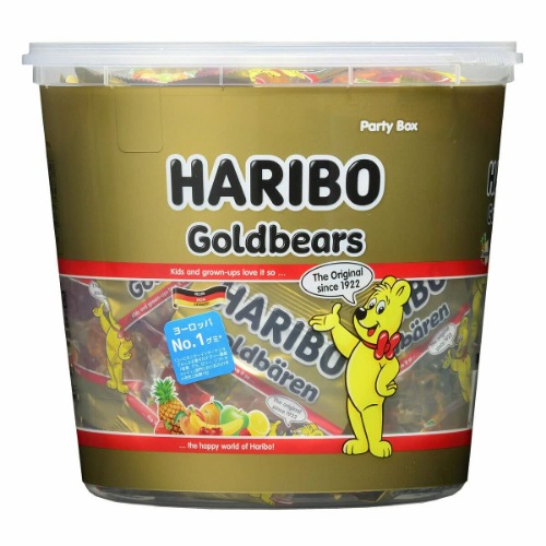 HARIBO Mini Gold Bear Drum, 33.5 oz (1000 g)