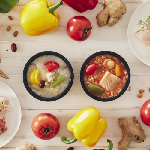 Nagara Bistro Okayu, Additive-Free Porridge Soup, 80 Seconds in the Stove, Assorted, Low Calorie, High Protein, Set of 4 - Chicken and Plenty of Vegetables