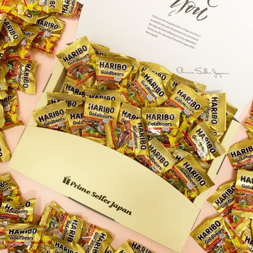 Haribo Gummy Mini Gold Bear, 10.6 oz (300 g), Gift Box, Assorted, Large Capacity, Haribo Mini Gold Bear, Valentine's Day, White Day, Petite Gift, Present