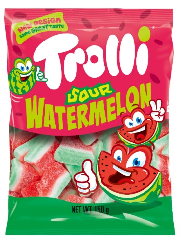 Trolli Watermelon Slices Lollies, 150 g