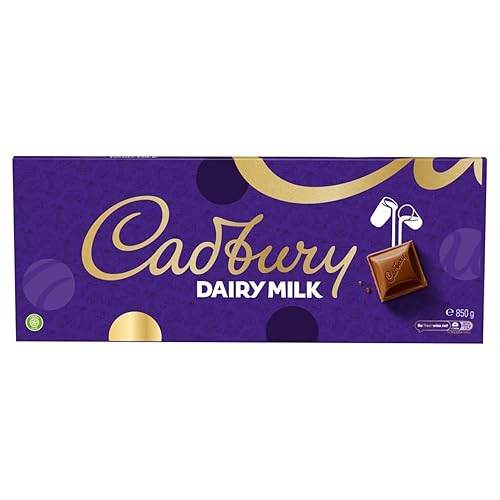 Cadbury Dairy Milk Chocolate Gift Bar, The Classic Creamy Taste, Perfect for Sharing, Extra-Large, 850 g (Pack of 1) - Chocolate - 850 g (Pack of 1)