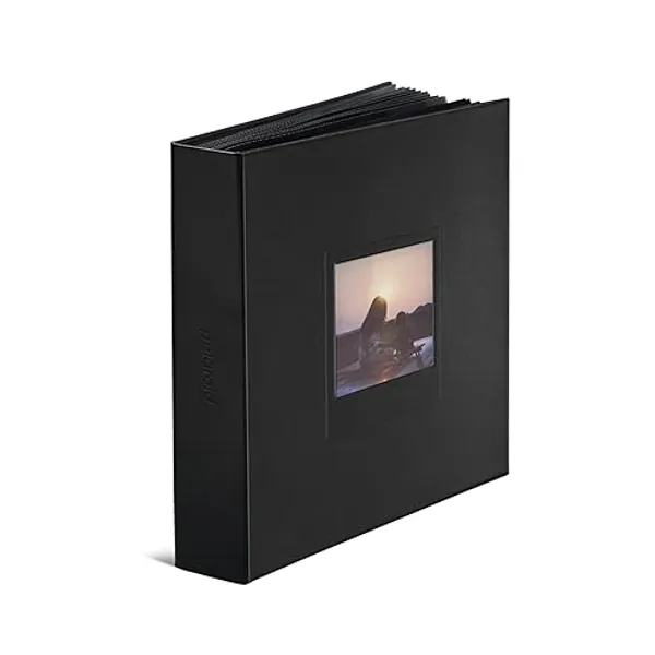 Polaroid Photo Album - Black - Large Photo Album for Polaroid i-Type, 600, and SX-70 instant photos, capacity 160 photos (6368) - Presentation Frame - Large - Black