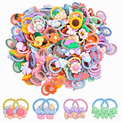 70Pcs Cute Small Baby Hair Ties - Colorful Hair Accessories Ponytail Holders Elastic Hair Rubber Bands Hair Accessories For Baby Girls Toddler Girl - mixed color--70Pcs
