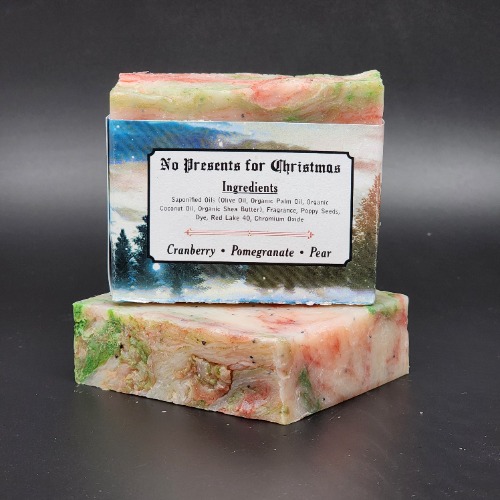 "No Presents for Christmas" Handmade Vegan Bar Soap (SEASONAL)