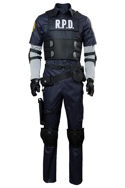 Harrypetter Leon Scott Kennedy Costume Men Game Cosplay Police Uniform Fancy Dress R.P.D Cop Suit Outfit Complete Set