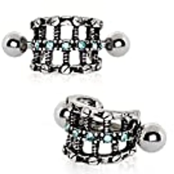 316L Stainless Steel Screw Bolt Steampunk WildKlass Cartilage Cuff Earring