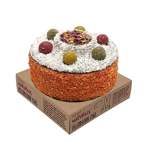 Rosewood Naturals Celebration Cake, Rabbit Treats & Small Animal Treats, 230g - 230 g (Pack of 1)