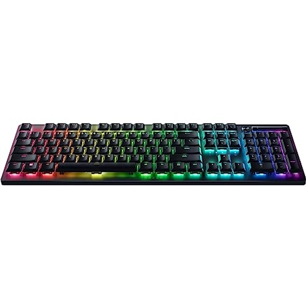 Razer DeathStalker V2 Pro (Red Switch) - Wireless Low-Profile Optical Gaming Keyboard (Linear Optical Switches, HyperSpeed Wireless, Bluetooth 5.0, Laser-Etched Keycaps) UK Layout | Black