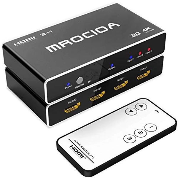 Mrocioa 3 port hdmi 2.0 4k 60hz switch