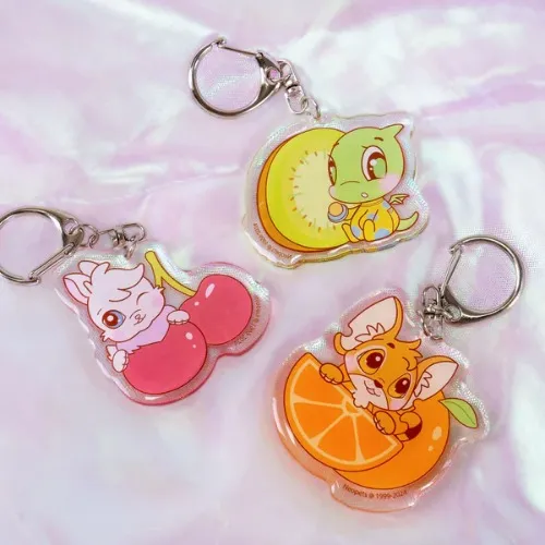 Neopets Baby Fruit Acrylic Keychains - Cybunny, Kougra, Shoyru | Default Title