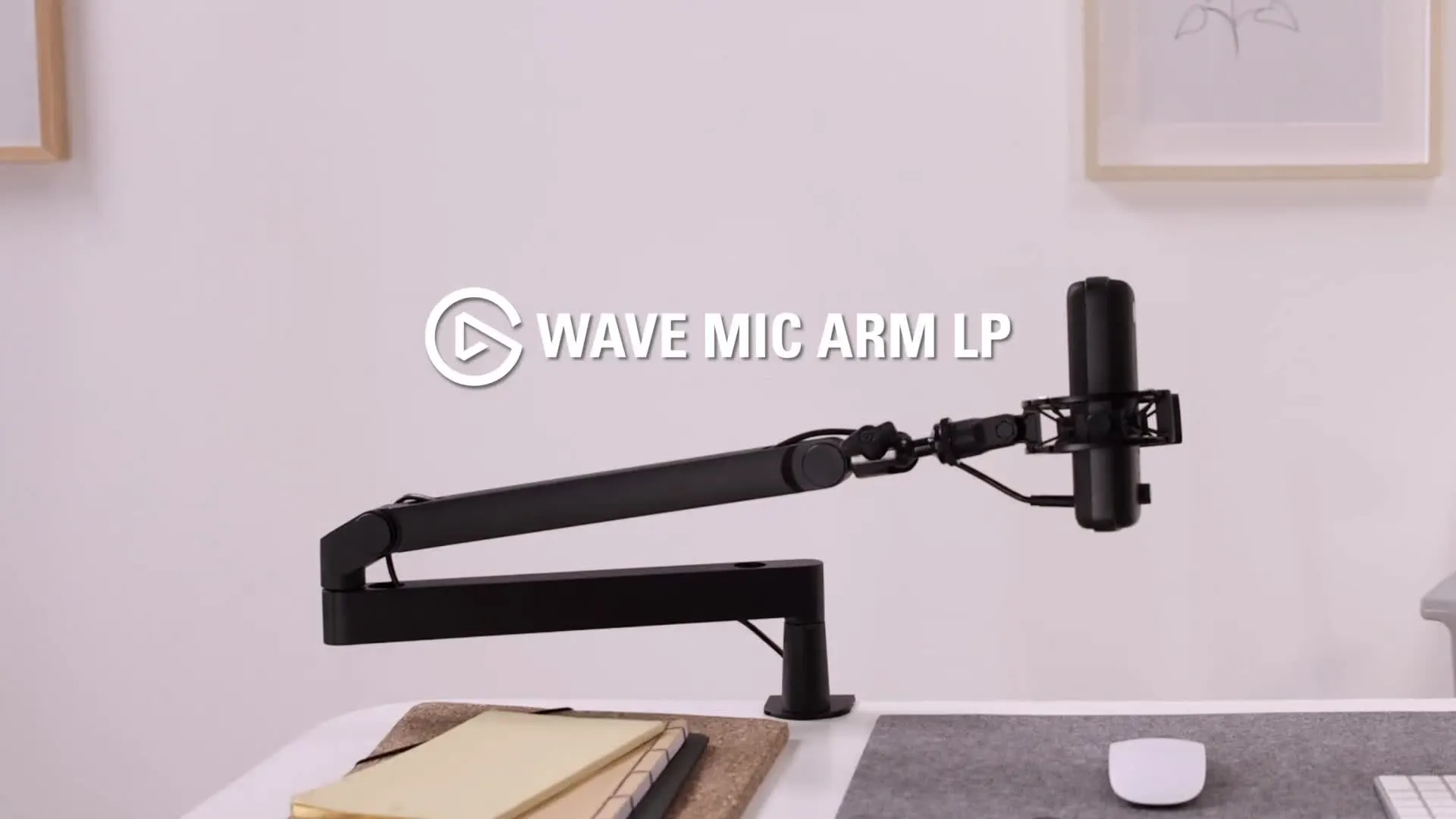 Elgato Wave Microphone Arm LP - Premium Low Profile Microphone Arm with Cable Management (Renewed)