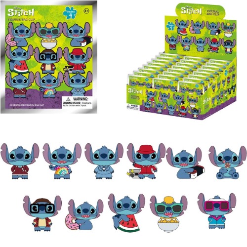 Disney Lilo & Stitch Foam Keychain Blind Box Collection