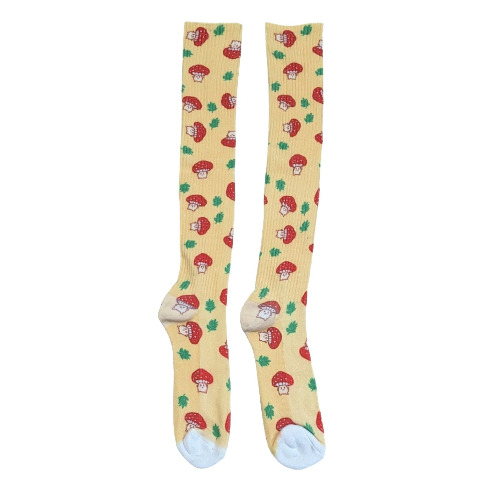 Mushroom Compression Socks - L/XL