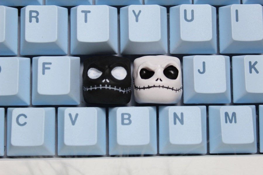 Jack Skellington The Nightmare Before Christmas Artisan Keycap OEM Height Key Cap for Mechanical Keyboard