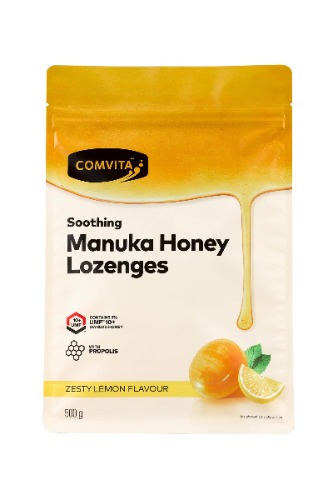 Comvita Lemon and Honey Propolis Lozenges, 500 Grams