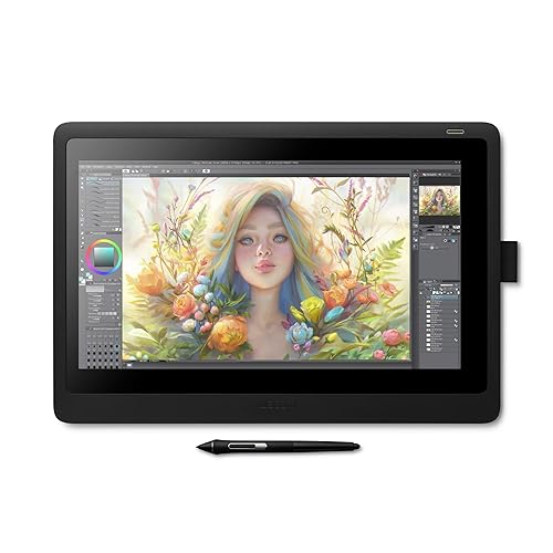 Wacom Cintiq 16 Drawing Tablet with Screen, 15.4" Full HD LCD Display Graphic Arts Tablet Includes Pro Pen 2 w/ Tilt Response, Graphic Design Animation Tablet for Mac, PC - Small - Drawing Tablet