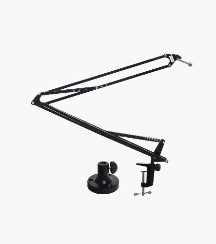 LyxPro Adjustable Scissor Desktop Mic Stand with Boom