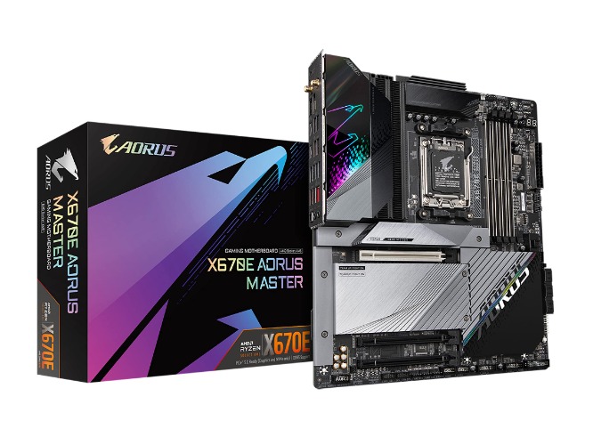 GIGABYTE X670E AORUS Master (AM5/ LGA 1718/ AMD X670E/ EATX/ 5 Year Warranty/ DDR5/ Quad M.2, PCIe 5.0/ USB 3.2 Gen2X2 Type-C/Intel WiFi 6E/ Intel 2.5GbE LAN/Q-Flash Plus/Gaming Motherboard) - X670E AORUS MASTER Bundle X670