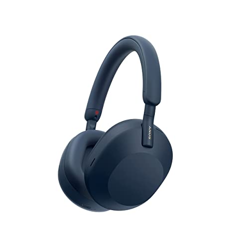 Sony WH-1000XM5 The Best Wireless Noise Canceling Headphones with Auto Noise Canceling Optimizer, Crystal Clear Hands-Free Calling, and Alexa Voice Control, Midnight Blue - Midnight Blue - One Size - Headphones