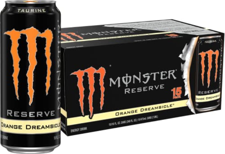 Monster Energy Reserve Orange Dreamsicle, Energy Drink, 16 Ounce (Pack of 15) - Orange Dreamsicle - 16 Ounce (Pack of 15)