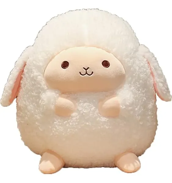 TONGSONG 9 Inch Plush Sheep Stuffed Animal Sheep Hugging Pillow Cuddly Lamb Pillow Plushies Toy Lamb Huggable Anime Gifts for Kids and Lovers in Birthday, Valentines, Christmas, Thanksgiving Day... - 9 Inch