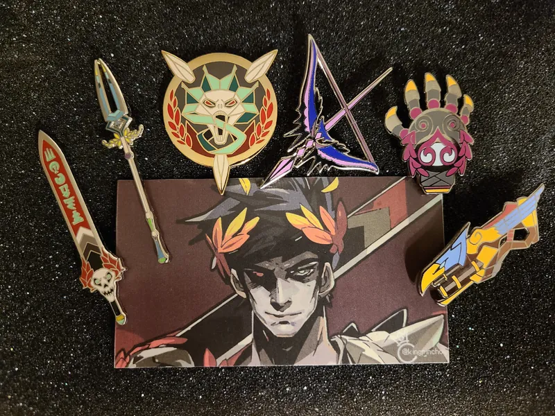 Hades Infernal Arms Weapon Enamel Pin Set | Aspect of Zagreus