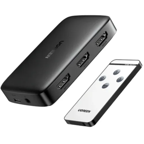 UGREEN 80125 HDMI Switch 3 IN 1 OUT HDMI Switcher Splitter 
