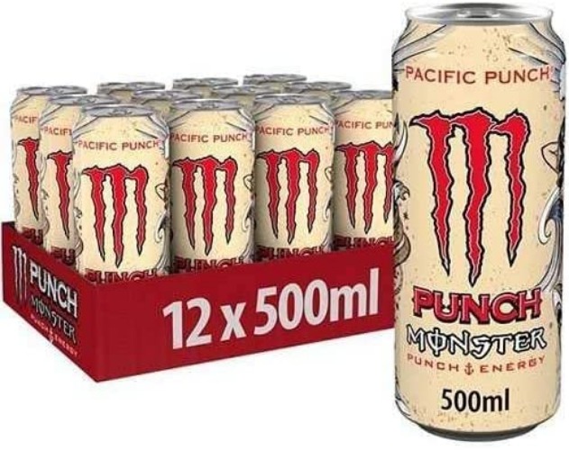 Monster Pacific Punch - PMP, 500 ml, paquete de 12