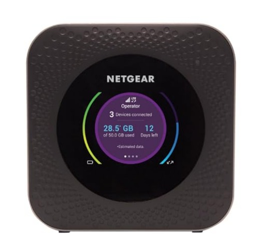NETGEAR Nighthawk Router MR1100, Módem 4G SIM, Velocidad de hasta 1 Gbps, Puerta Ethernet, Negro - WiFi 5 - 4G
