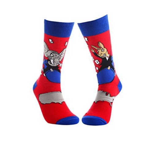 Political Humor Socks (Left vs. Right) from the Sock Panda