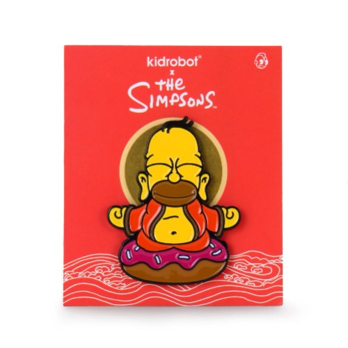 The Simpsons Homer Buddha - Kidrobot Enamel Pin [In Stock]