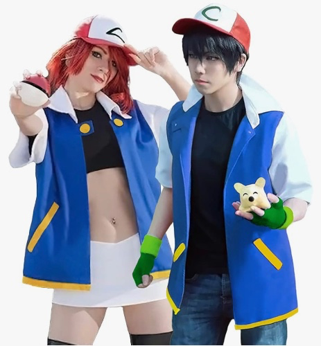 Laahoem Unisex Trainer Hoodie Anime Cosplay Costumes Jacket Gloves Hat Set