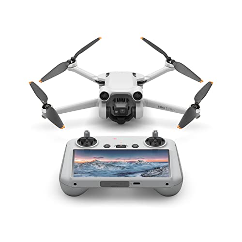 DJI Mini 3 Pro (con DJI RC), drone pieghevole e leggero, 4K/60 fps, 48 MP, 34 minuti di volo, meno di 249 g, aggiramento degli ostacoli anteriore/posteriore/inferiore, RTH, drone per principianti - DJI Mini 3 Pro (con DJI RC) - Standard