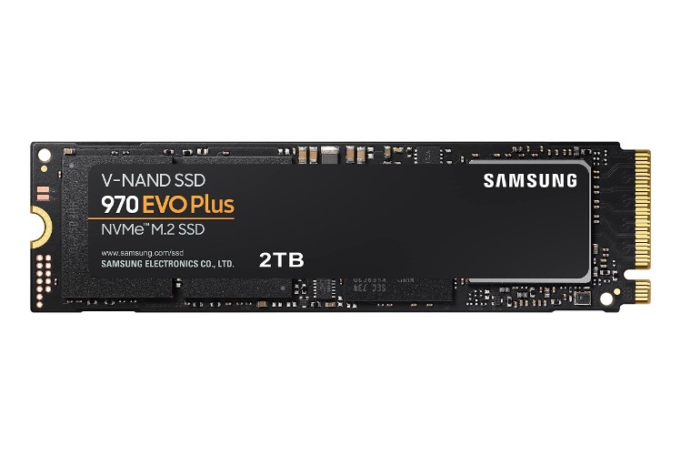 Samsung 970 EVO Plus 2 TB PCIe NVMe M.2 (2280) Internal Solid State Drive (SSD) (MZ-V7S2T0) , Black
