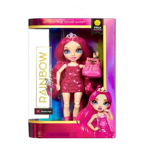 Rainbow High Junior High Fashion Doll with Accessories 9 Inch Collect All 6 Colors of The Rainbow (Stella Monroe) - Stella Monroe