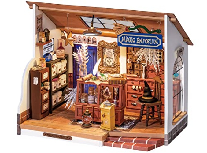 Rolife DIY Miniature Dollhouse Room Kit - Magic Potion Store Diorama Kit DIY Crafts Hobbies for Women/Men Gifts for Teens Adults Home Decor - Magic Potion Store