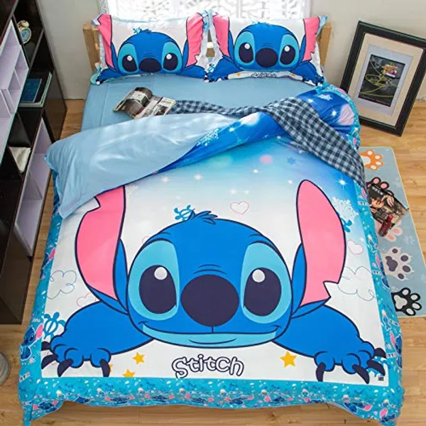 Sunday 3D Duvet Cover Printed Anime Cartoon Bedding Sets with 3 Pieces 1 Duvet Cover 2 Pillowcases, Best Gift for Kids, Queen - Style13 Queen
