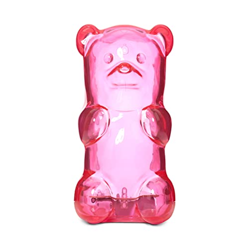 Gummygoods Squeezable Gummy Bear Night Light for Kids Room, Babies, Toddlers, Nursery | Rechargeable, Portable, Cordless, 60 Min Sleep Timer (Pink) - Pink