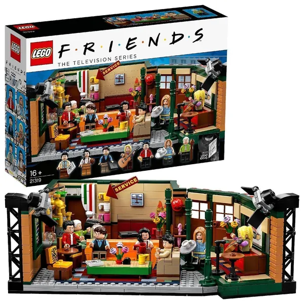 LEGO 21319 Ideas Central Perk Friends TV Show Series, Model Building Kit with Iconic Cafe Studio and 7 Minifigures 25th Anniversary Collectors Gift