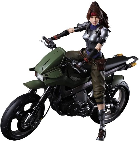 Final Fantasy VII Remake - Jessie Rasberry - Motorbike Set - Play Arts Kai (Square Enix) - Brand New