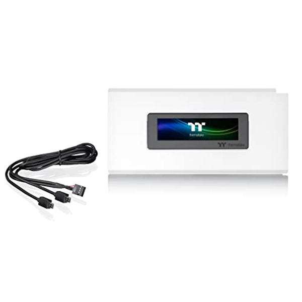 Thermaltake Ceres Series Snow LCD Panel Kit, 3.9" LCD Display, Supported by TT RGB Plus 2.0 Software, Presents Real time Information, Easy customization, AC-064-OO6NAN-A1