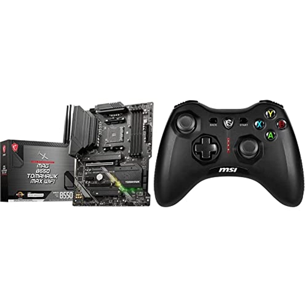 MSI MAG B550 Tomahawk MAX WiFi Gaming Motherboard + MSI Force GC30V2 Wireless Gaming Controller