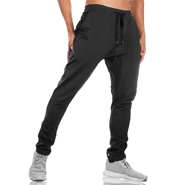 BROKIG Heren Gym Joggers Joggingbroek, Casual Slim Fit Running Broek Trainingspak Joggingbroek met Dubbele Zakken