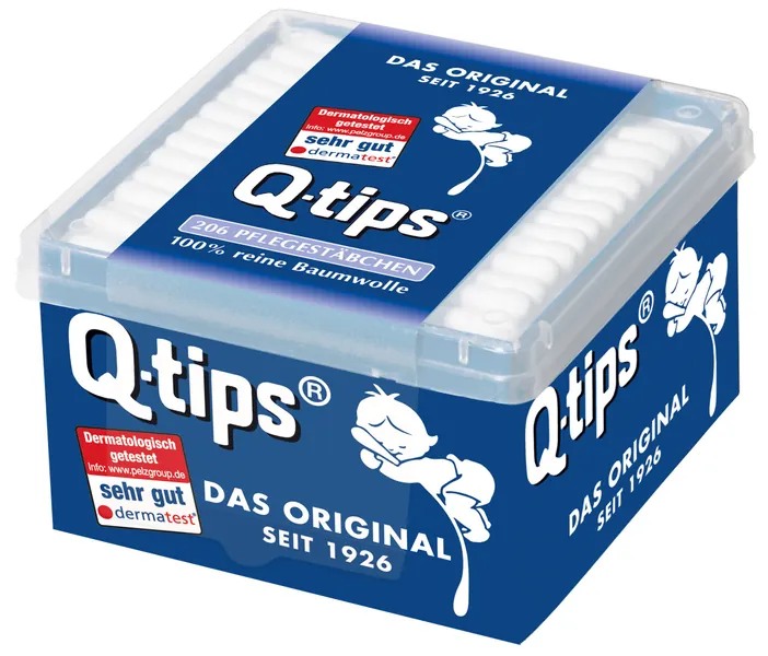 Q-Tips verzorgingsstaafjes/wattenstaafjes, verpakking van 3 stuks (3 x 206 staafjes)