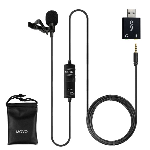 LV1-USB | Universal USB Lavalier Mic | Movo