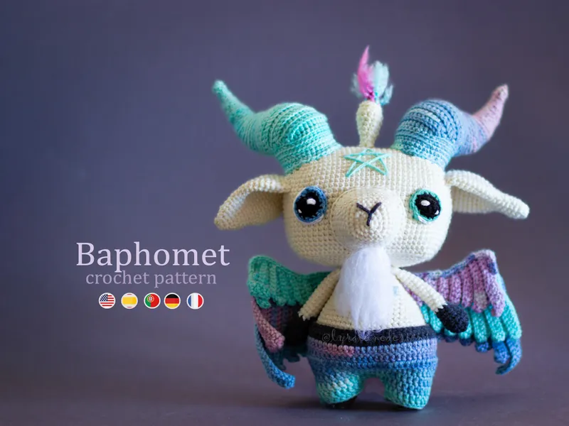 Crochet Pattern: Baphomet Amigurumi Pattern • PDF English US by Lyra Lune