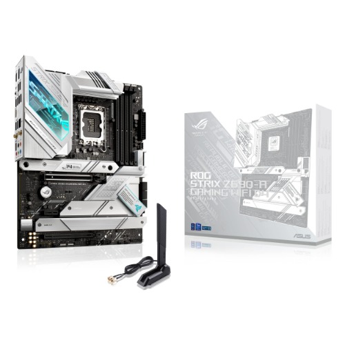 ASUS ROG Strix Z690-A Gaming WiFi D4 LGA1700(Intel® 12th Gen) ATX Gaming Motherboard(PCIe 5.0,DDR4,16+1 Power Stages,WiFi 6,2.5 Gb LAN,BT v5.2,Thunderbolt 4,4xM.2 and Front USB 3.2 Gen 2x2 Type-C) - Motherboard
