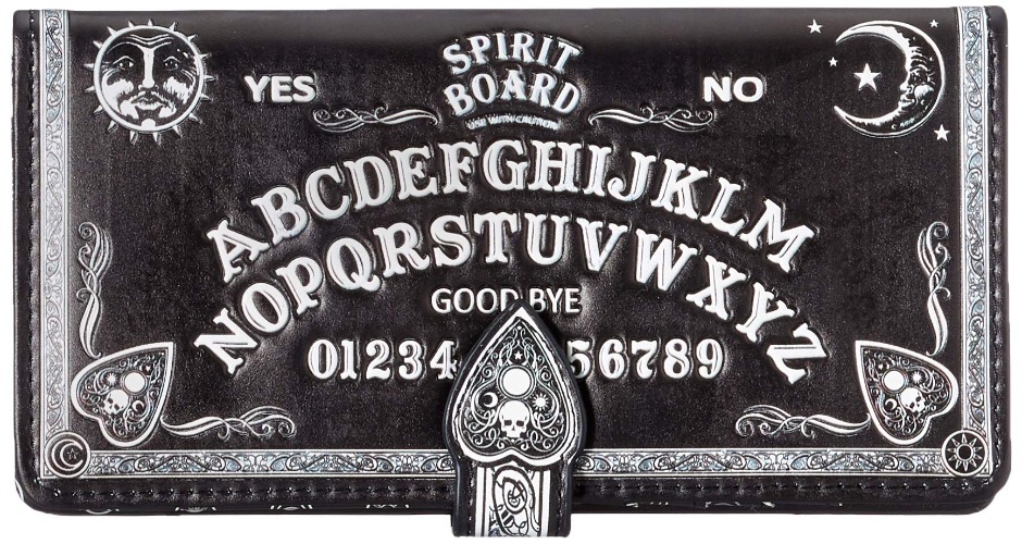 Nemesis Now B4106M8 Spirit Board präglad plånbok, 19 cm, svart, PU